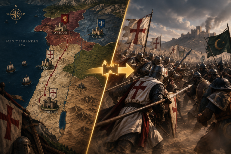 Crusader Wars mod guide for linking CK3 and Total War battles